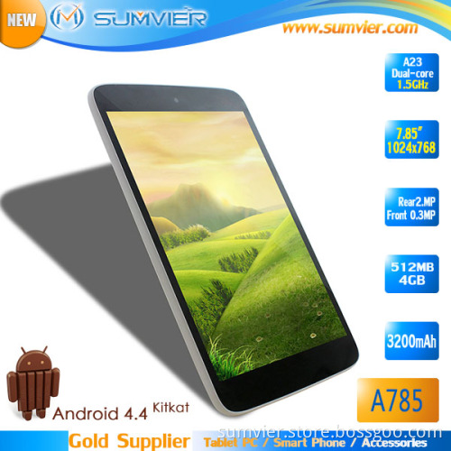 7.85 Inch Dual Camera Android 4.4 Multi Function PC Tablet